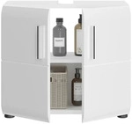 Waschbeckenunterschrank &brvbar; wei&szlig; &brvbar; Ma&szlig;e (cm): B: 60 H: 54 T: 32.0