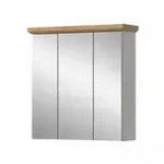 Spiegelschrank &brvbar; holzfarben &brvbar; Ma&szlig;e (cm): B: 69 H: 71
