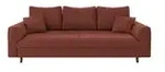 S-STYLE Einzelsofa Maya &brvbar; rot &brvbar; Ma&szlig;e (cm): B: 210 H: 81