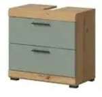 Waschbeckenunterschrank &brvbar; gr&uuml;n &brvbar; Ma&szlig;e (cm): B: 60 H: 56