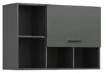 H&auml;ngeschrank &brvbar; grau &brvbar; Ma&szlig;e (cm): B: 95 H: 64