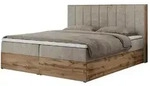 Boxbett mit Bettkasten &brvbar; beige &brvbar; Ma&szlig;e (cm): B: 188 H: 115