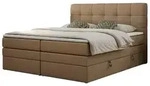 Boxspringbett mit Bettkasten &brvbar; braun &brvbar; Ma&szlig;e (cm): B: 180 H: 110