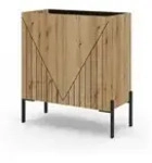 Highboard &brvbar; holzfarben &brvbar; Ma&szlig;e (cm): B: 80 H: 91