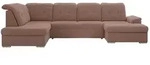 Wohnlandschaft mit Schlaffunktion Madrito &brvbar; rosa/pink &brvbar; Ma&szlig;e (cm): B: 323 H: 89