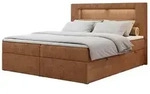 Boxbett mit Bettkasten &brvbar; orange &brvbar; Ma&szlig;e (cm): B: 120 H: 103