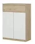 Kommode &brvbar; wei&szlig; &brvbar; Ma&szlig;e (cm): B: 80,4 H: 111,3 T: 40.0