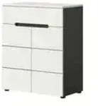 Sideboard &brvbar; grau &brvbar; Ma&szlig;e (cm): B: 80 H: 94