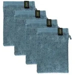 SCH&Ouml;NER WOHNEN Kollektion Waschhandschuh 4er-Set &brvbar; blau &brvbar; Ma&szlig;e (cm): B: 16 H: