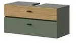 Waschbeckenunterschrank &brvbar; gr&uuml;n &brvbar; Ma&szlig;e (cm): B: 75 H: 35