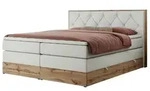 Boxspringbett mit Bettkasten &brvbar; wei&szlig; &brvbar; Ma&szlig;e (cm): B: 168 H: 115