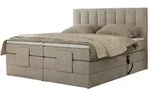 Motor Boxspringbett mit Bettkasten &brvbar; beige &brvbar; Ma&szlig;e (cm): B: 168 H: 124