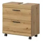 Waschbeckenunterschrank &brvbar; holzfarben &brvbar; Ma&szlig;e (cm): B: 60 H: 60