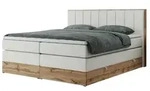 Boxspringbett mit Bettkasten &brvbar; wei&szlig; &brvbar; Ma&szlig;e (cm): B: 208 H: 115