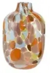 Vase &brvbar; mehrfarbig &brvbar; Glas &brvbar; Ma&szlig;e (cm): H: 26 &Oslash;: 17.0