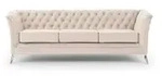 S-STYLE Chesterfield Einzelsofa Wilhelm &brvbar; beige &brvbar; Ma&szlig;e (cm): B: 237 H: 78
