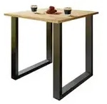 Esstisch &brvbar; holzfarben &brvbar; Ma&szlig;e (cm): B: 80 H: 76