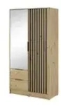 Dreht&uuml;renschrank &brvbar; braun &brvbar; Ma&szlig;e (cm): B: 105 H: 200