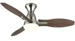Globo Lighting Deckenventilator &brvbar; silber &brvbar; Ma&szlig;e (cm): H: 32,5 &Oslash;: 107.0