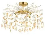 Globo Lighting Deckenleuchte &brvbar; gold &brvbar; Ma&szlig;e (cm): H: 46 &Oslash;: 61.0