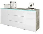 Sideboard &brvbar; grau &brvbar; Ma&szlig;e (cm): B: 150 H: 67,9