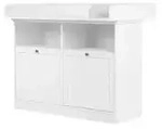 Wickelkommode &brvbar; wei&szlig; &brvbar; Ma&szlig;e (cm): B: 120 H: 100 T: 77.0