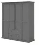 Dreht&uuml;renschrank &brvbar; grau &brvbar; Ma&szlig;e (cm): B: 182 H: 201 T: 61.0