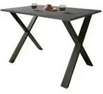 Esstisch &brvbar; grau &brvbar; Ma&szlig;e (cm): B: 140 H: 76