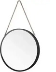 Spiegel &brvbar; schwarz &brvbar; Eisen &brvbar; Ma&szlig;e (cm): H: 40 &Oslash;: 40.0