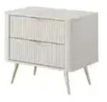 Nachtkommode &brvbar; beige &brvbar; Ma&szlig;e (cm): B: 63 H: 55
