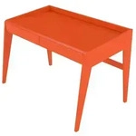 Schreibtisch &brvbar; orange &brvbar; Ma&szlig;e (cm): B: 125 H: 81