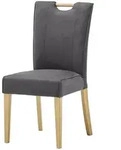 Woodford Polsterstuhl Mila &brvbar; grau &brvbar; Ma&szlig;e (cm): B: 46 H: 94 T: 48.0