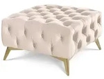 S-STYLE Hocker Wilhelm &brvbar; beige &brvbar; Ma&szlig;e (cm): B: 80 H: 45