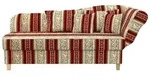 Max Winzer Recamiere Selma &brvbar; rot &brvbar; Ma&szlig;e (cm): B: 190 H: 82