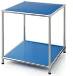 Floordirekt Metallregal &brvbar; blau &brvbar; Ma&szlig;e (cm): B: 40 H: 46