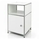Floordirekt Metallregal &brvbar; wei&szlig; &brvbar; Ma&szlig;e (cm): B: 40 H: 65
