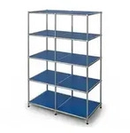 Floordirekt Metallregal &brvbar; blau &brvbar; Ma&szlig;e (cm): B: 78 H: 118
