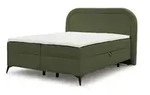 S-STYLE Boxbett mit Bettkasten Boucl&eacute;-Stoff Sonna &brvbar; gr&uuml;n &brvbar; Ma&szlig;e (cm): B:...