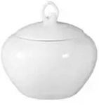 Seltmann Weiden Zuckerdose Rondo/Liane &brvbar; wei&szlig; &brvbar; Porzellan &brvbar; Ma&szlig;e (cm): H: 9,3 