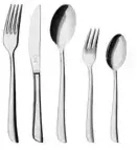 Justinus Besteckset 60-teilig Twist &brvbar; silber &brvbar; Edelstahl