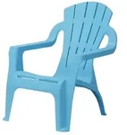 Kinder-Gartenstuhl Mini-Selva &brvbar; blau &brvbar; Ma&szlig;e (cm): B: 37 H: 44,5 T: 39.5