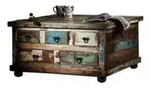 Couchtisch &brvbar; mehrfarbig &brvbar; Ma&szlig;e (cm): B: 90 H: 47