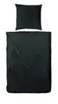 Satin Bettw&auml;sche-Set &brvbar; schwarz &brvbar; Ma&szlig;e (cm): B: 200 H: 1