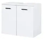 calmo2go Waschbeckenunterschrank Pina &brvbar; wei&szlig; &brvbar; Ma&szlig;e (cm): B: 60 H: 53 T: 33.0