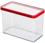 Rotho Dose rechteckig 2 1 l Loft &brvbar; transparent/klar &brvbar; Kunststoff &brvbar; Ma&szlig;e (cm): B: