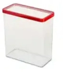 Rotho Dose rechteckig 3 2 l Loft &brvbar; transparent/klar &brvbar; Kunststoff &brvbar; Ma&szlig;e...
