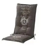GO-DE Auflage High Tea Stone &brvbar; grau &brvbar; Ma&szlig;e (cm): B: 50 H: 7