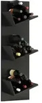 Weinregal &brvbar; schwarz &brvbar; Ma&szlig;e (cm): B: 33 H: 106,5 T: 25.6