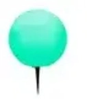 Globo Lighting Au&szlig;enleuchte &brvbar; wei&szlig; &brvbar; Ma&szlig;e (cm): H: 45 &Oslash;: 30.0