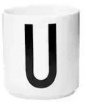 DESIGN LETTERS Buchstabenbecher &brvbar; wei&szlig; &brvbar; Porzellan &brvbar; Ma&szlig;e (cm): H: 8,5 &Oslash;: